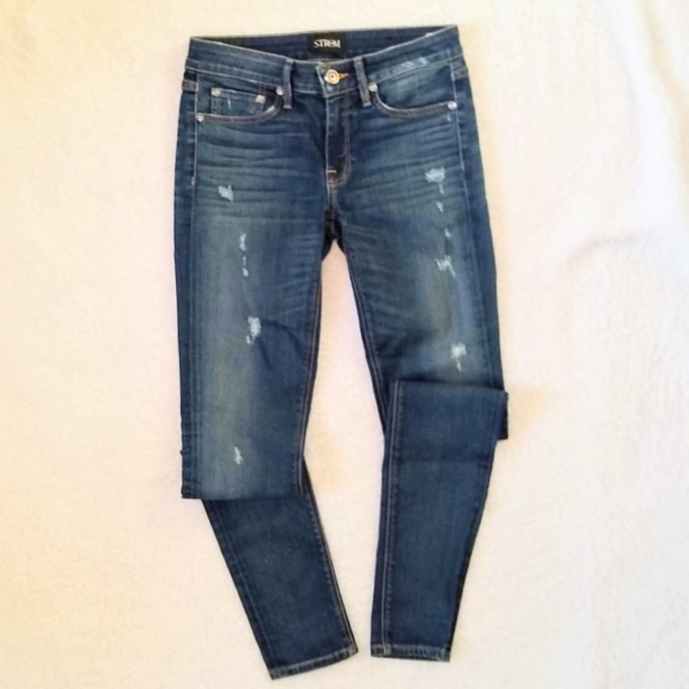 NWOT Strom Distressed TIO Skinny Jeans Jaguar 26 - Picture 3 of 8